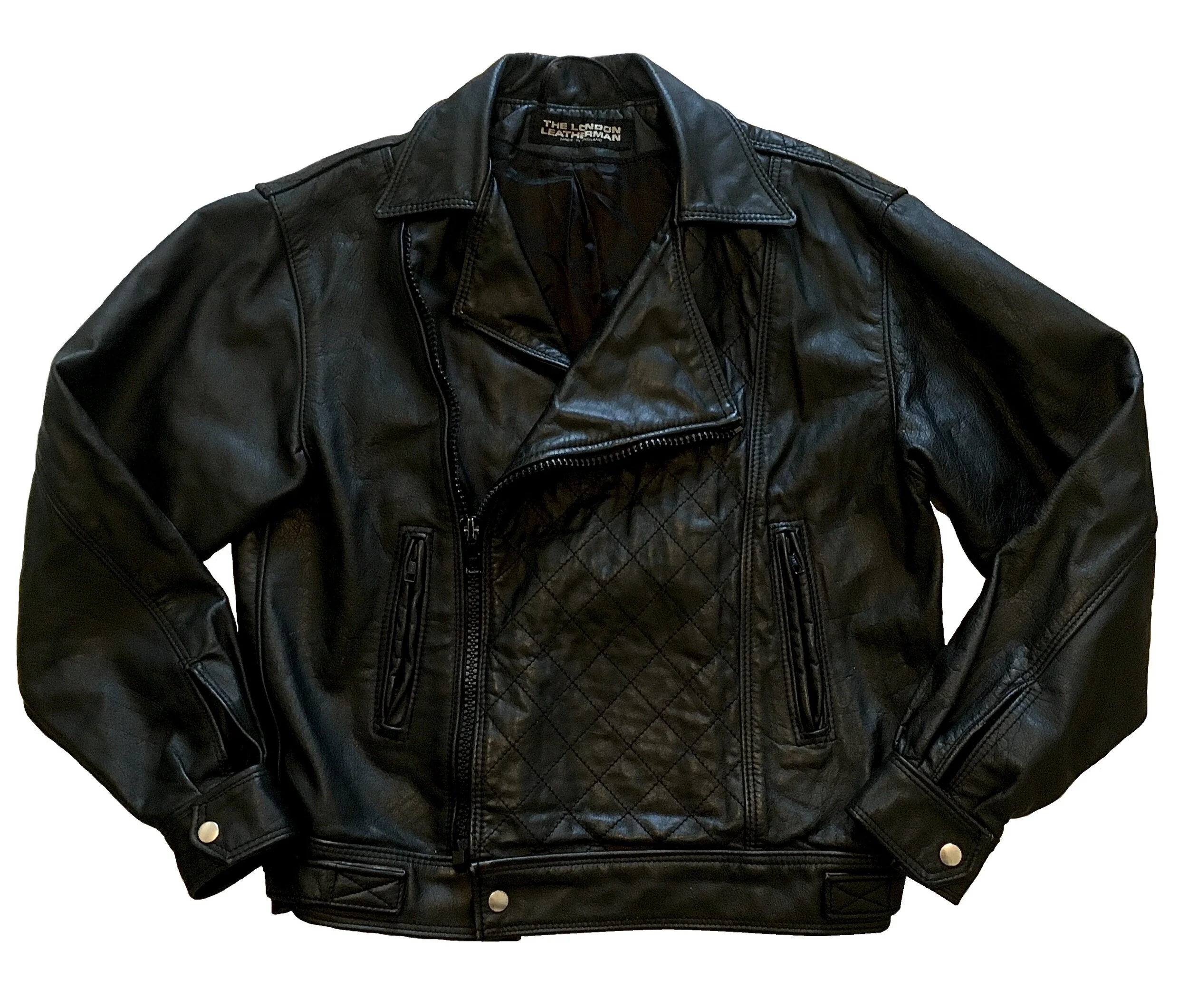 JURY BLACK ライダースジャケット JURY BLACKのピッグレザーライダースジャケット